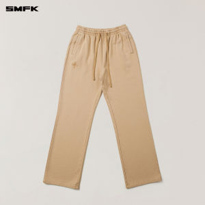 SMFK | Water Washed Cross Statue Classic Cotton Straight Sports Pants