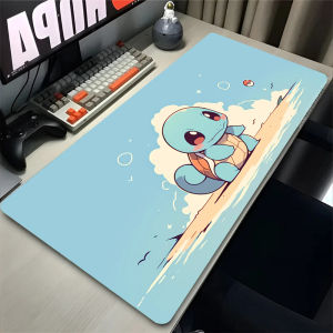 Bandai | Mouse Pad Gift Squirtle Anime Gaming Accessories Mousepad Gamer PC Completo Computer P-Pokemons Keyboard Desk Mat Varmilo