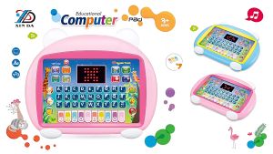 Mainan Mesin Playpad Tablet Dengan Layar LED Keyboard Sentuh Interaktif Musik Ringan Berisi Suara Binatang Kuis Dan Piano Manian Anak Edukasi Mini Playpad Tablet Mainan Edukasi Alat Bantu Belajar Playpad Anak Muslim
