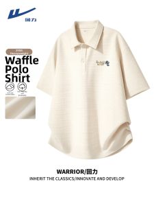 Warrior | Áo Polo Nam Cổ Honeycomb Textured Tay Ngắn