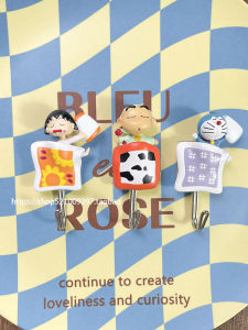 Sleeping Version Small New Ball DIY No Punching Traceless Creative Decoration Hooks Bathroom Kitchen Storage Adhesive Hooks