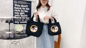 2024 new large capacity cute ladies cartoon woman bag Korean style fashion handbag lunch box bag Student Office