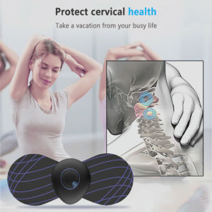 Smart Mini Electric Neck Massager Portable Shoulder Meridian Massage Sticker Women Men Electric Neck Massager Cervical Massage Sticker Portable Intelligent Reusable Durable Easy to Use Professional Muscle Relief Pain Tool Great Gift