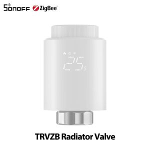 Sonoff | SONOFF TRVZB Zigbee Thermostatic Radiator Valve Dongle E Bridge P Smart Home Heating Froest Protection Remote Group Control
