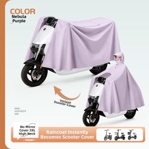 QUANYAN | Heavy Rainproof Full-length Motorcycle and Electric Bike Raincoat Large Thick