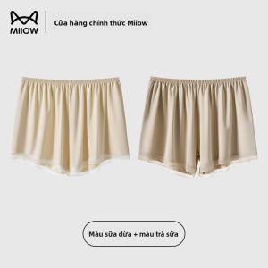 Quần an toàn nữ MiiOW làm bằng vải lụa băng không viền không vết hằn