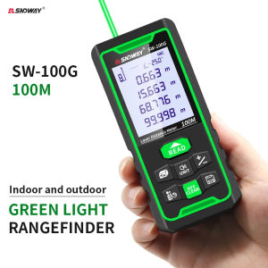 【Indoor/Outdoor】SNDWAY Laser Range Finder 50M 70M 100M Green Light Distance Meter Indoor/Outdoor Trena Lazer Tape Measure Roulette Measurer Tool