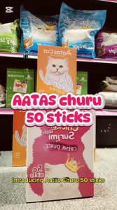 [FREE GIFT | VITAKRAFT CAT STICK | 14gx50] Aatas Cat Crème Purée Cat Treat Tub | Cat Treat | Cat Snack
