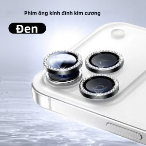 TAOYUNXI | Vòng Bảo Vệ Ống Kính Máy Ảnh Đính Kim Cương Thời Trang Cho iPhone 18 Pro Max Duo Kính Cường Lực Kim Loại Phim Bảo Vệ Chống Trầy Xước
