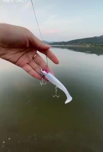 5 Chiếc 15g-99mm Dạ Quang Phát Sáng Nhân Tạo Mồi Cá Thu Cá Vược Cá Hồng Mồi Câu Cá Wobblers Swimbait Jigging Mồi Mềm Cho Đại Dương Sông Hồ