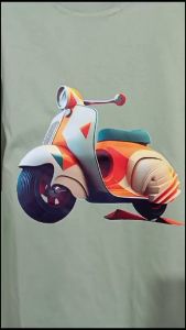 Kaos Pria 3 Dimensi Motif Animasi Vespa Modern T-shirt Oblong Katun 24s H0139 By Hans & co