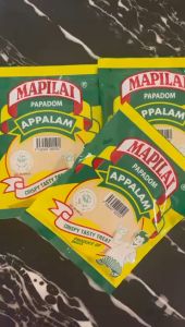 MAPILAI Premium Papad | Papadam | Appalam - 100gm x 5 Packs