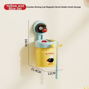 noooth | Wall Mounted Toothbrush Holder Rack No Drilling Required