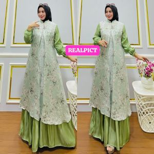 REALPICT COD DRESS SHIMMER MOTIF PREMIUM BAHAN SHIMMER MOTIF LD 110 PB 140   TERMURAH BEST SELLER TANGAN PERTAMA KONVEKSI / PRINTING / MOTIF PREMIUM GAMIS PESTA GAMISTERKINI