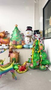 ลูกโป่งคริสมาส Merry Christmas ซานตาครอส สโนว์แมน ต้นคริสมาส เรนเดียร์ ขนาดใหญ่ยักษ์ ตั้งพื้นได้ ลูกโป่งฟอยล์ foil balloon