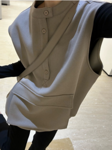 Áo Nỉ Có Túi Lớn Phong Cách Retro Đa Năng Thời Trang Mùa Thu Cỡ Lớn Cho Bé Gái Mũm Mĩm Áo Vest Lót Lót Cotton Polyester