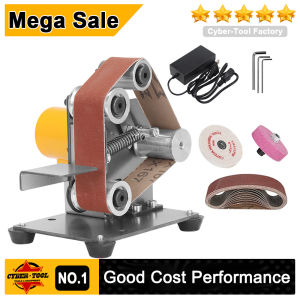 Multifunctional Electric Belt Sander Metal Polishing-Grinding Adjustable DIY Power Sanding Machine Mini Belt Grinder Kit