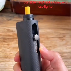 Elegant Ashtray Alat Asbak Anti Abu Terbang Bebas Debu Dengan Pemantik Satu Klik