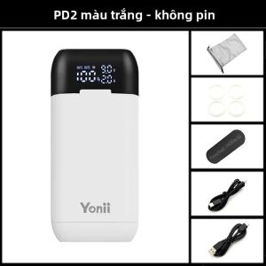 Bộ Sạc Di Động Yonii PD3.0 Hai Chiều 18W Nhanh Cho Pin 21700/18650 Hộp Cắm Sạc Di Động USB-C Dùng Cho Du Lịch Ngoài Trời