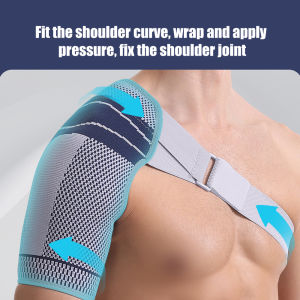 1pc Shoulder Stability Brace Compression Sleeve for Rotator Cuff Support Dislocated AC Joint Frozen Shoulder Pain Bursitis