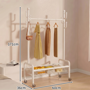 Floor-standing Simple Foldable Bedroom Clothes Rack