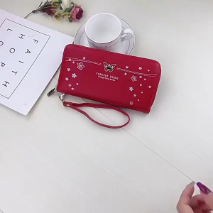 VÍ NỮ DÀI CẦM TAY ĐƯỢC PHỐI HOẠ TIẾT MỚI LẠ VÀ ĐỘC ĐÁO CHẤT LIỆU DA TRƠN SÁNG BÓNG VÀ BỀN ĐẸP KHOÁ KÉO MƯỢT MÀ NEW-0093