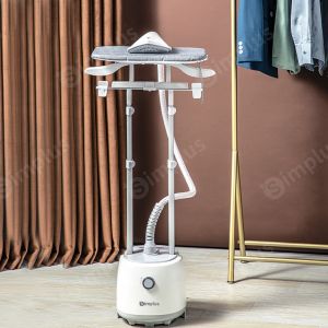 Simplus 2 in 1 Garment Steamer 34g/Min Max Steam Output 2000W Flat&Hanging Vertical Ironing Machine Ironing Board Double Poles Rotatable Handheld
