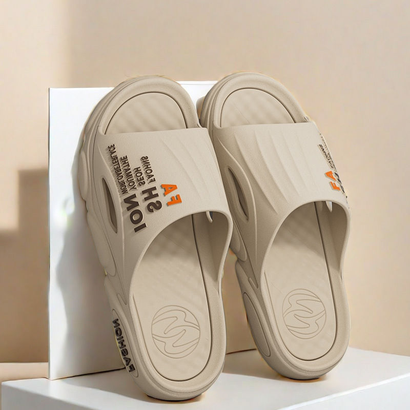 Pantofole da uomo estive sportive con suola morbida, antiscivolo, resistenti all'usura, adatte per casa e bagno, in PVC, stile giovanile._voghion.com