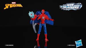 Marvel Spider-Man Aqua Web Warriors 4-Inch Spider-Man Action Figure with Refillable Water Gear Accessory