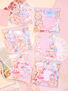 Cute Girl Original Shape Post-It Notes Party Decoration Memo Patches Adorable Gift for Students Note Taking Notebook