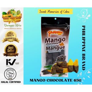 Dried Mango Chocolate  Philippine Brand Belgian chocolate Single pack & Pillow pack
