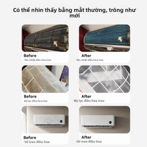 MONLEYTA | Dụng cụ làm sạch máy lạnh bọt rửa không cần tháo rời bộ dụng cụ mạnh mẽ loại bỏ vết bẩn dùng cho máy lạnh trong nhà chất làm sạch dạng sương