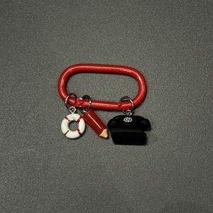 Colorful Dopaamine Keychains Carabiner Cute Bag Accessories DIY Automobile Key Pendants Fashionable Bag Charms Accessory