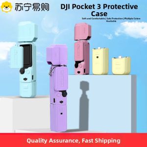 DJI Osmo Pocket3 Silicone Case Macaron New Color Protection Shell Luminous Pocket Camera Body Anti-Collision Protective Shell