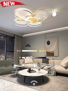 Lampu Gantung Ruang Tamu Mewah Bintang Aesthetic Lampu Plafon Minimalis Modern Nordic LED 3 Warna Ceilling Lampu Mewah Lampu Hias Remote Control MOOISHC