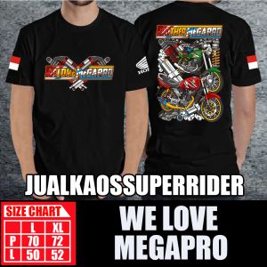BAJU KAOS DISTRO WE LOVE MEGAPRO