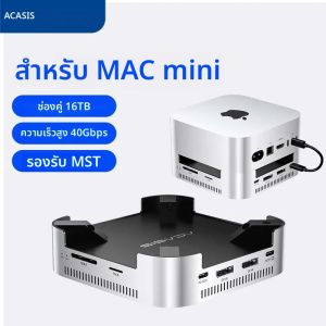 Acasis 40Gbps USB-C Docking Station | Dual M.2 NVMe SSD 16TB รองรับพอร์ต USB-A สูงสุด DP4K144Hz (พอร์ตเดียว) TF/SD สำหรับ Mac Mini M4/M4Pro