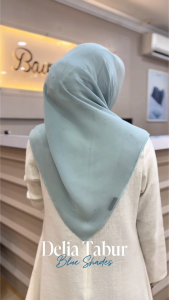 Tudung Bawal Tabur Delia Original Crystal Bawal House Bidang 45