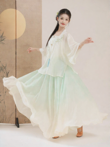 LEAF DANCE | Trang Phục Múa Thêu Tinh Tế Màu Dịu