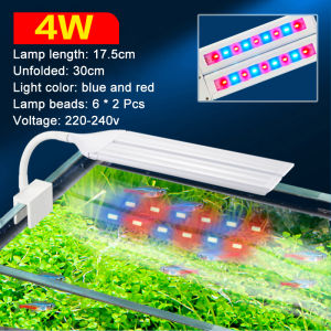 Super Bright Clip Lamp LED Aquarium Light for Aquatic Plant Grow Fish Tank Full Spectrum Timing Lamp 220-240V 30~70CM 4W 8W 13W