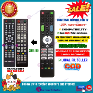 Samwon LED TV Remote Ready to Use Universal [**Mag Basa B4 Umorder**] TV Remote for SAMWON Basic LED TV Remote alluremarketplace2nd