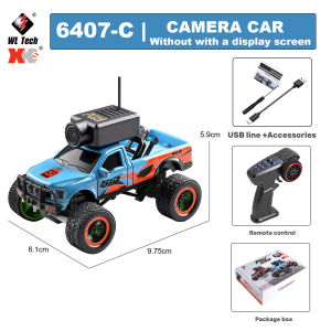 WLtoys | Wltoys 1:64 6407 6407-C Mini Remote Control Camera Car Wireless Remote Control Equipped with APP WiFi VR Display Desktop Toy