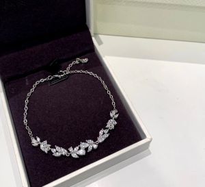 999 Pure Silver Wisteria Flower Bracelet Luxury Elegant Unique High-End Birthday Gift for Girlfriend Best Friend