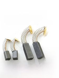 แปรงคาร์บอนสากลสําหรับเครื่องบดไฟฟ้าเครื่องบดไฟฟ้าขนาดเล็กอุปกรณ์เสริมเหล็กแม่เหล็กกราไฟท์ สีดำ คาร์บอน