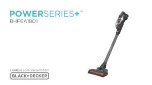 Black and Decker Avenger 1.5 Cordless Stick Vacuum 18V Removable BHFEA18D1-B1