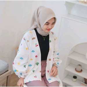 Kiyowo Outer / Cardigan Bahan Katun Micro