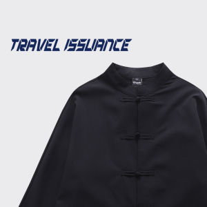Travel Issuance Fashionable Loose Long Sleeve Shirt Chinese Style Design Autumn Winter Mens Clothing Business Casual Shirt