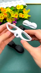 Klip Penggulung Kabel Multifungsi Anti Karat | Organizer Kabel Meja & Dinding Praktis - Hitam