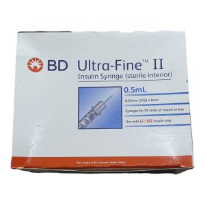 BD Ultra Fine II Insulin Syringe 0.5mL (31G)8mm