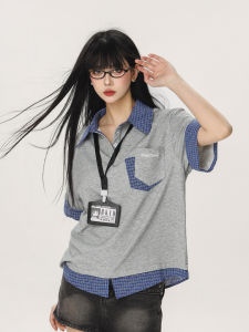 CTB Captain Beer American College Style Short Sleeve T-Shirt Women Summer New Design Polo Shirt Top Cotton Sport Casual Loose Fit